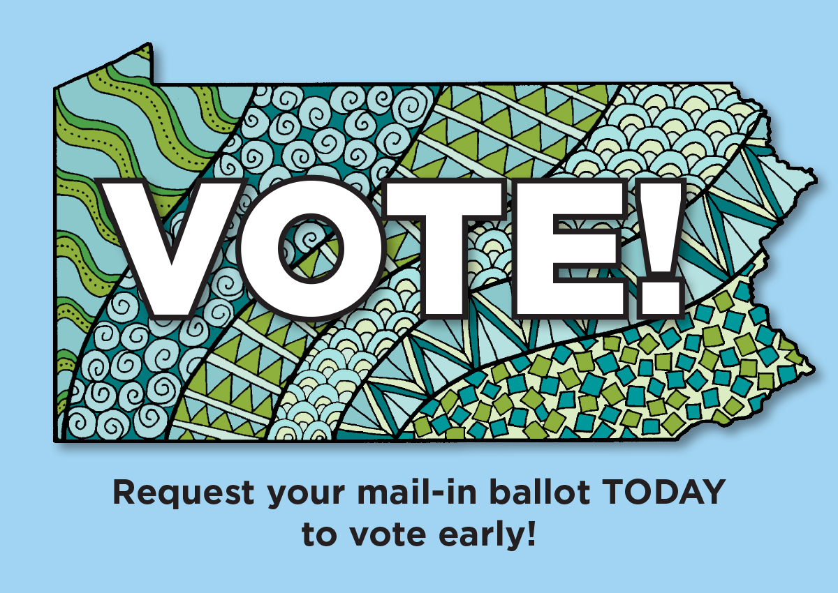 Pennsylvania Get Out the Vote Postcard Kit (100 postcards and address labels)
