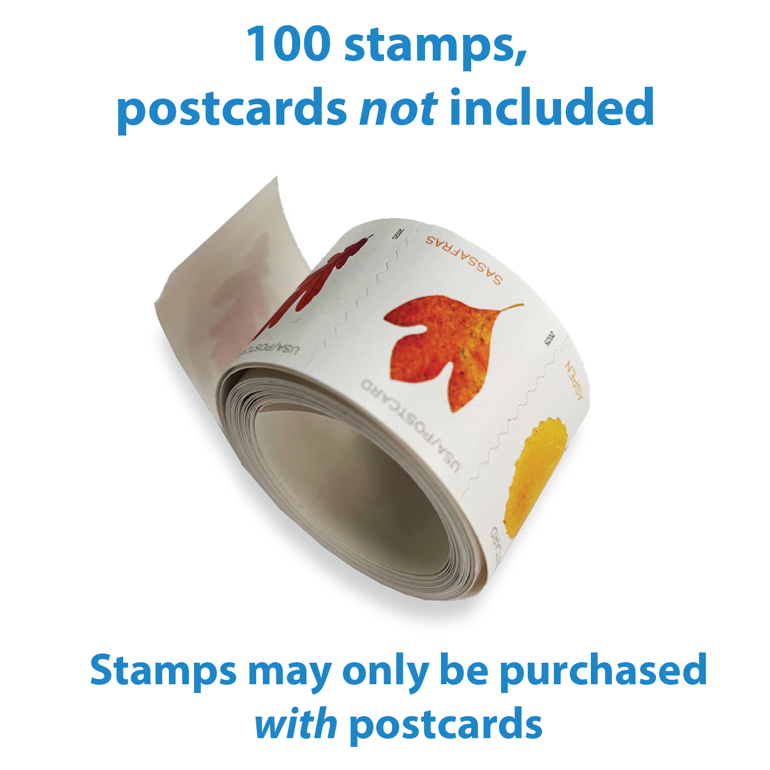 切手16 Postcard Stamps (100) - Please only order them with postcard kits