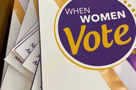 When Women Vote...They Also Write Postcards {Guest Post}
