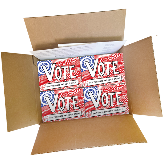 Maine Get Out the Vote Postcard Box (2000 postcards and address labels)