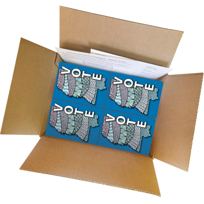Mississippi Get Out the Vote Postcard Box (2000 postcards and address labels)