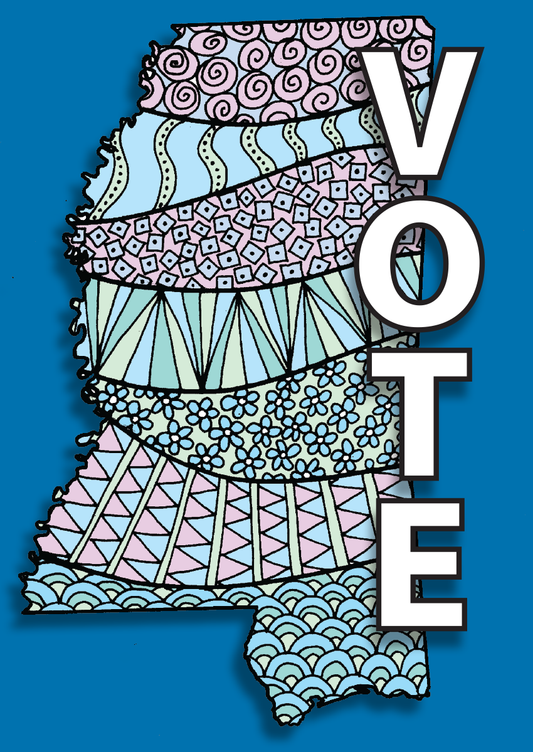 Mississippi Get Out the Vote Postcard Kit (100 postcards and address labels)
